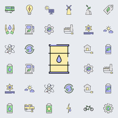 Poster - Barrel, fuel icon. sustainable energy icons universal set for web and mobile