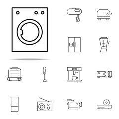 Poster - washing machine icon. web icons universal set for web and mobile