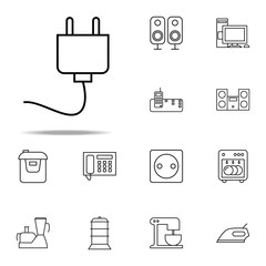 Poster - electric plug icon. web icons universal set for web and mobile