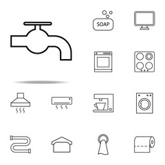 Poster - water tap icon. web icons universal set for web and mobile