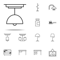 Poster - chandelier icon. web icons universal set for web and mobile