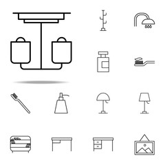 Poster - chandelier icon. web icons universal set for web and mobile