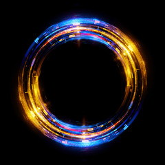 Wall Mural - vivid abstract background. beautiful design of rotation frame. .mystical portal. bright sphere lens.