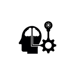 Poster - processing in mind icon. Element of human thinking set icon. Premium quality graphic design icon. Signs and symbols collection icon for websites, web design, mobile app