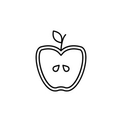 Poster - farm, apple, fruit icon. Element of farm product icon for mobile concept and web apps. Thin linefarm, apple, fruit icon can be used for web and mobile
