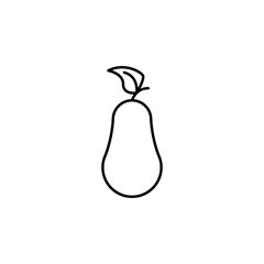 Poster - farm, pear icon. Element of farm product icon for mobile concept and web apps. Thin linefarm, pear icon can be used for web and mobile