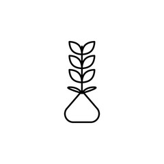 Poster - farm sapling icon. Element of farm product icon for mobile concept and web apps. Thin linefarm sapling icon can be used for web and mobile