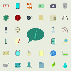 Poster - communication with information icon. color web icons universal set for web and mobile