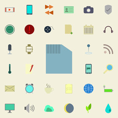 Aufkleber - sd card icon. color web icons universal set for web and mobile