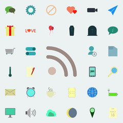 Aufkleber - signal sign icon. color web icons universal set for web and mobile