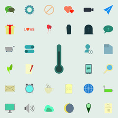 Aufkleber - thermometer icon. color web icons universal set for web and mobile