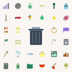 Poster - bin icon. color web icons universal set for web and mobile