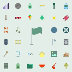 Aufkleber - flag icon. color web icons universal set for web and mobile