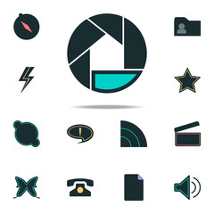 Aufkleber - camera lens logo icon. web icons universal set for web and mobile
