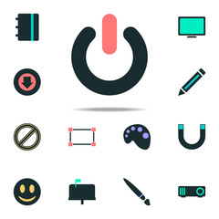 Aufkleber - power button icon. web icons universal set for web and mobile