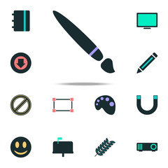 Aufkleber - drawing brush icon. web icons universal set for web and mobile