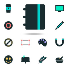 Aufkleber - telephone book icon. web icons universal set for web and mobile