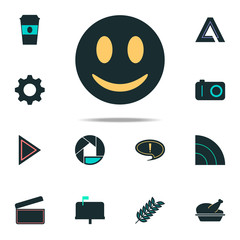 Aufkleber - smiley icon. web icons universal set for web and mobile