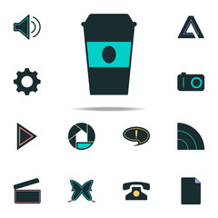 Aufkleber - a cup of coffee icon. web icons universal set for web and mobile