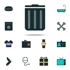 Aufkleber - trash box icon. web icons universal set for web and mobile