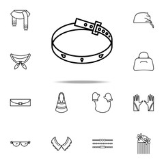 Aufkleber - belt icon. woman accessories icons universal set for web and mobile