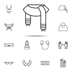 Poster - scarf icon. Woman Accessories icons universal set for web and mobile