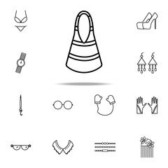 Aufkleber - beach bag icon. Woman Accessories icons universal set for web and mobile