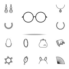 Poster - sunglasses icon. Woman Accessories icons universal set for web and mobile