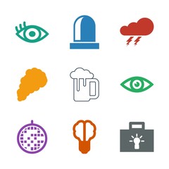 Poster - 9 light icons