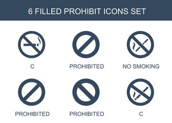 Poster - 6 prohibit icons