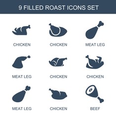 Wall Mural - roast icons