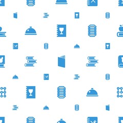 Poster - cover icons pattern seamless white background