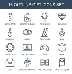 Poster - gift icons