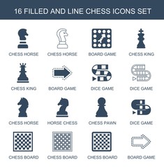 Poster - 16 chess icons