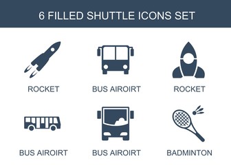 Poster - 6 shuttle icons