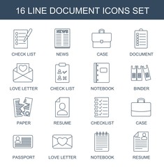 Poster - 16 document icons