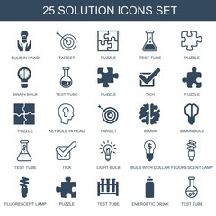 Aufkleber - solution icons