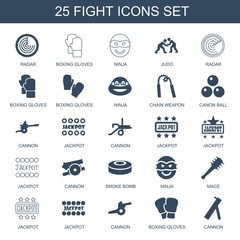 Poster - 25 fight icons