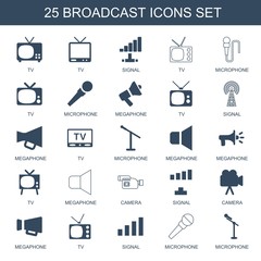 Poster - 25 broadcast icons