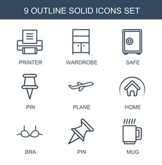 Sticker - solid icons