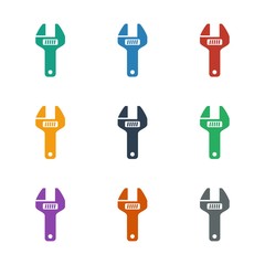 Poster - wrench icon white background