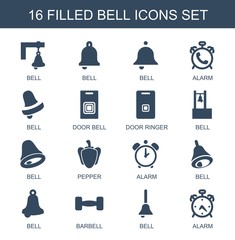 Poster - 16 bell icons