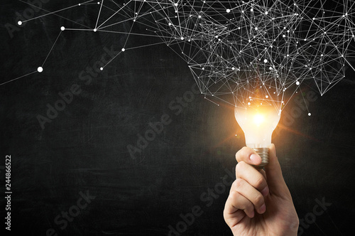 Cuadros en Lienzo Concept of new ideas and innovation