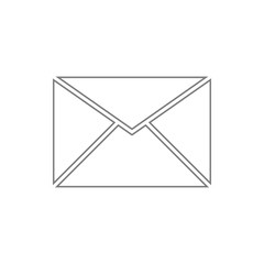 Poster - Mail icon. Element of web, minimalistic for mobile concept and web apps icon. Thin line icon for website design and development, app development