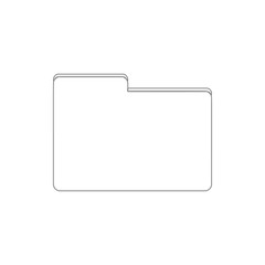 Fototapete - Folder icon. Element of web, minimalistic for mobile concept and web apps icon. Thin line icon for website design and development, app development