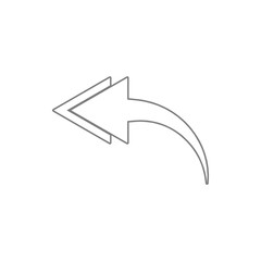 Fototapete - Arrow icon. Element of web, minimalistic for mobile concept and web apps icon. Thin line icon for website design and development, app development
