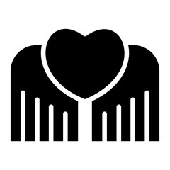 Sticker - Flowing love wing icon