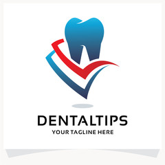 Poster - Dental Tips Logo Design Template Inspiration