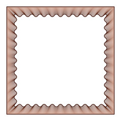 Poster - abstract photo frame with guilloche effect, vector frame with watermark protective lines