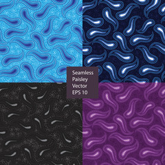 Wall Mural - seamless paisley vector pattern